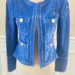 Brand New Balmain Denim Jacket with gorgeous detailed buttons through.